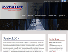 Tablet Screenshot of patriotllc.net